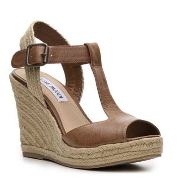 Steve Madden Shoes - Steve Madden P-Wade T-strap Espadrille Wedge